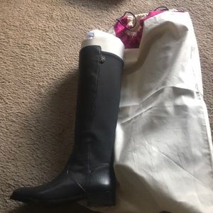 Tory Burch black leather boots